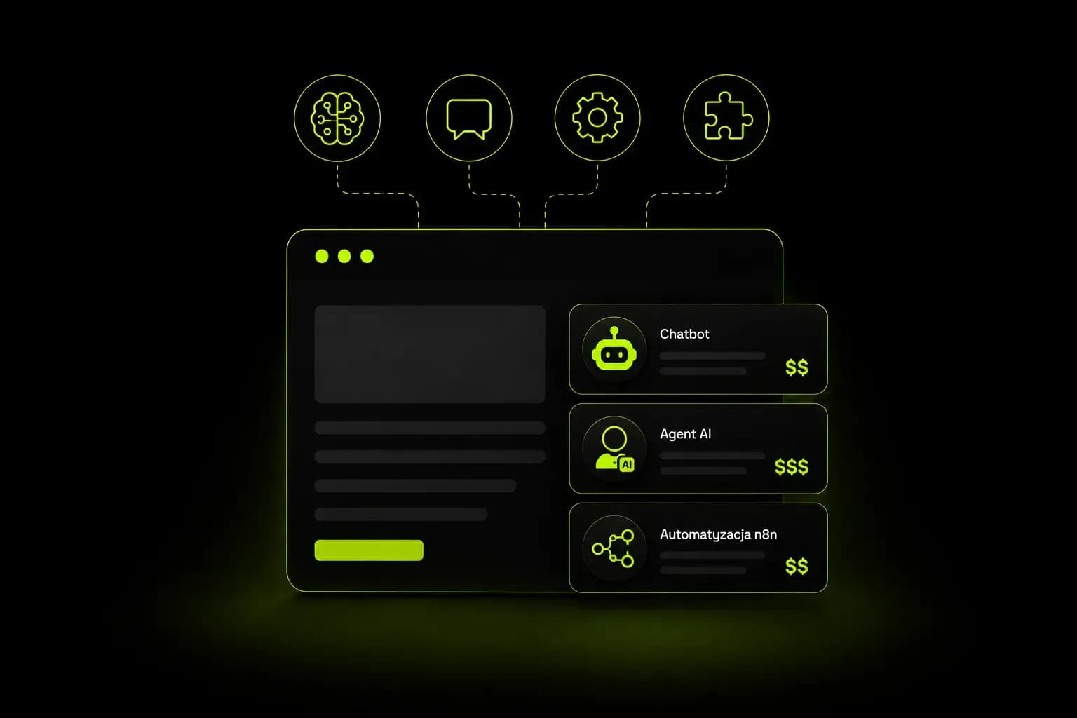 Okładka - Ile kosztuje wdrożenie AI w firmie w 2026? Realny cennik: chatbot, agent AI, automatyzacja n8n
