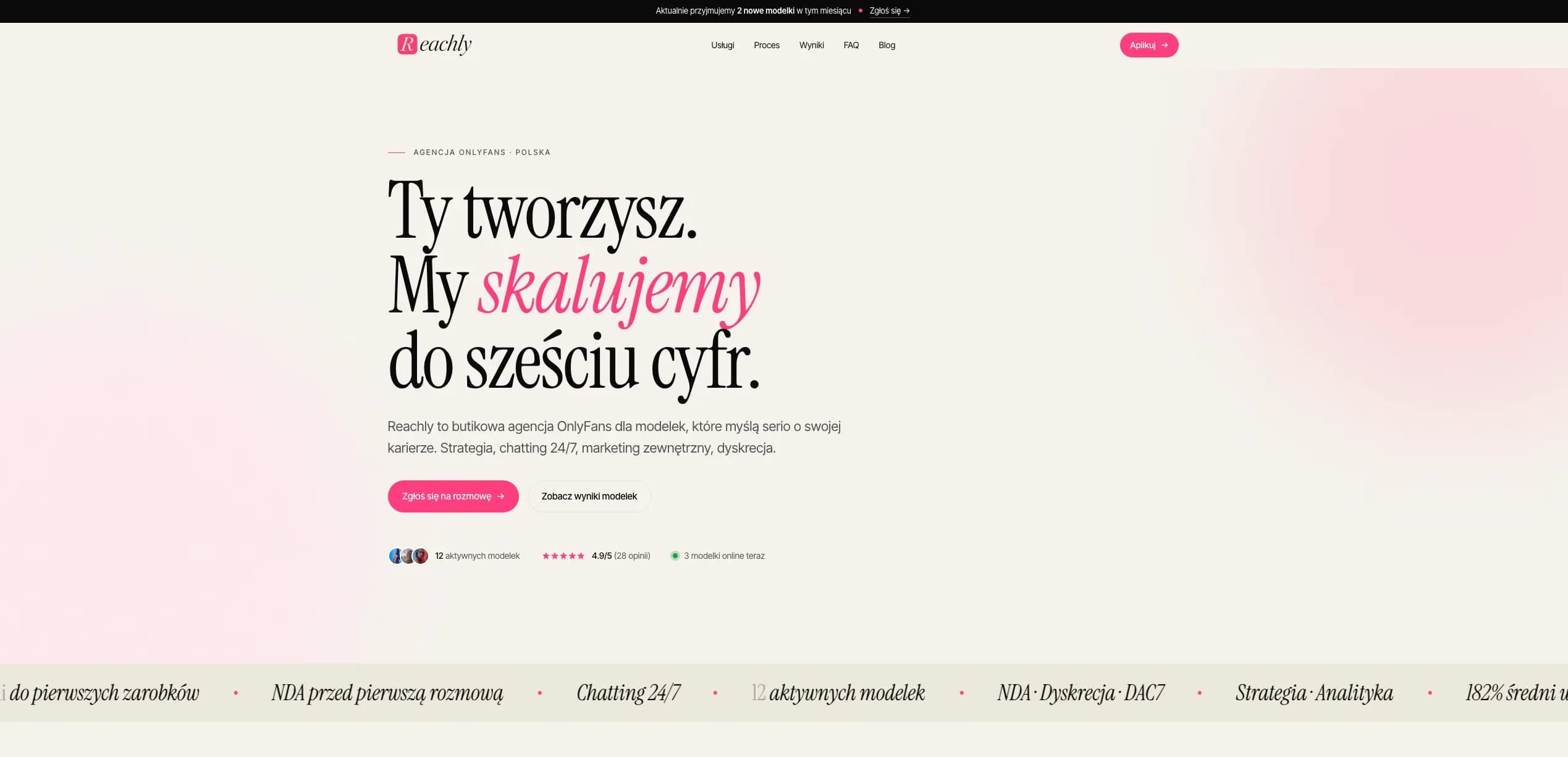 Realizacja - Reachly