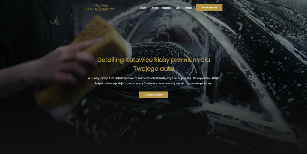 Projekt Luxury Garage Auto Detailing Katowice